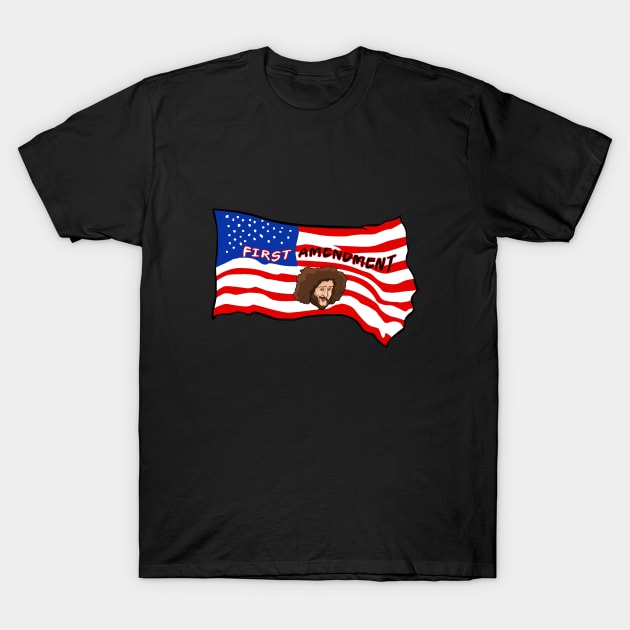 American Flag First Amendment T-Shirt by ssbond